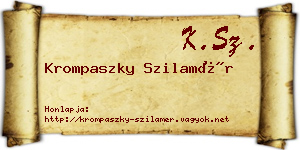 Krompaszky Szilamér névjegykártya